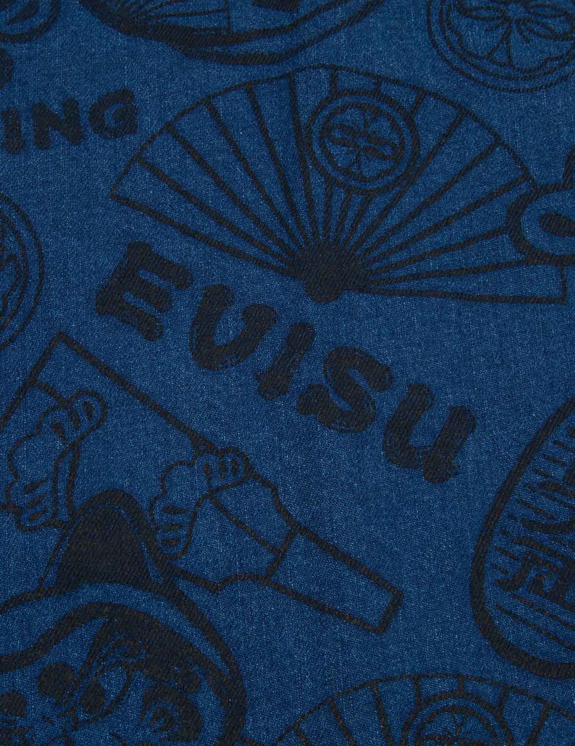 ALLOVER EVISU SQUAD DISCHARGE-PRINT DENIM JACKET - 11