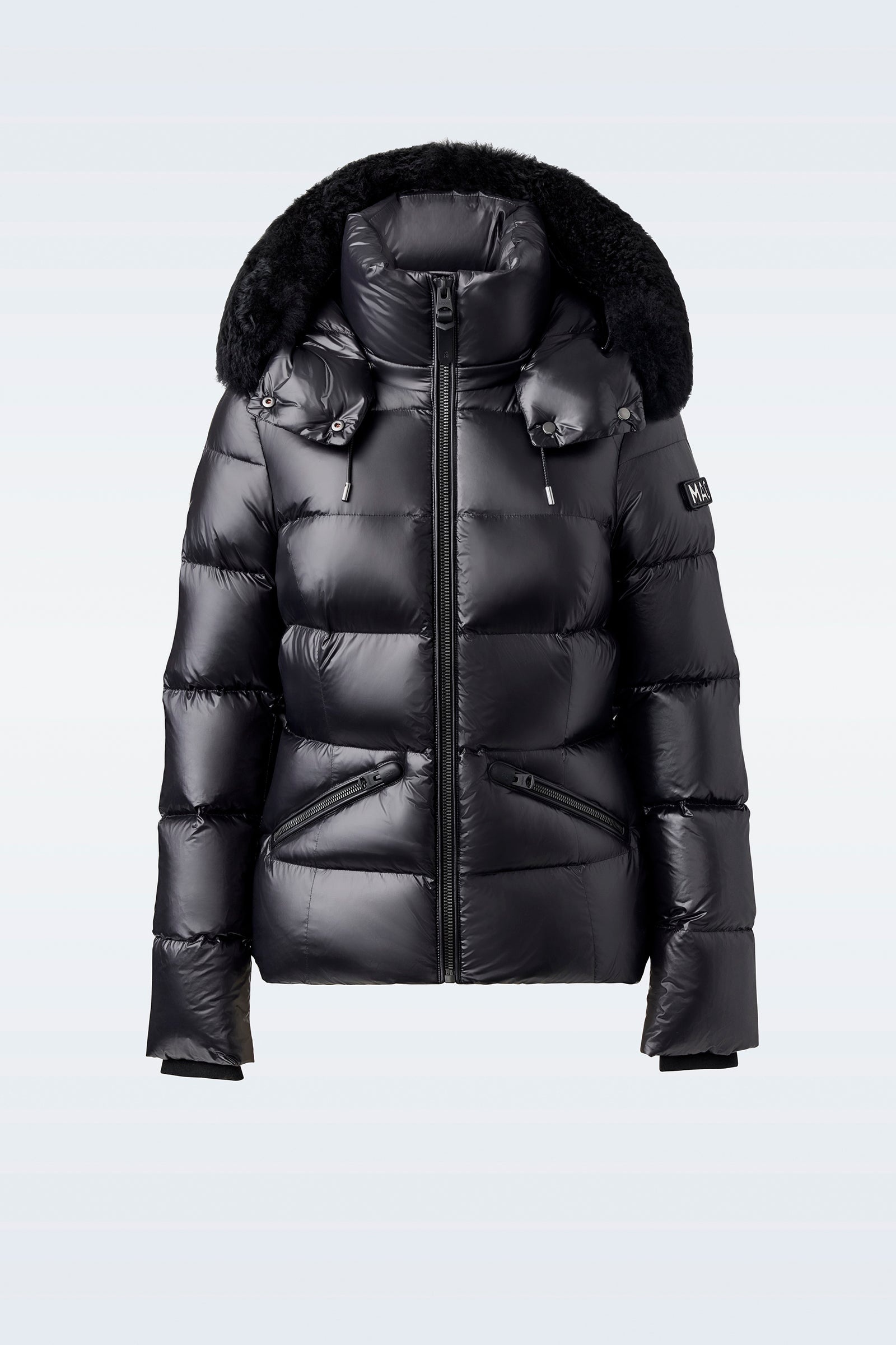 MADALYN-ZSH Channel quilted nano down jacket with removable hood and fur trim - 1