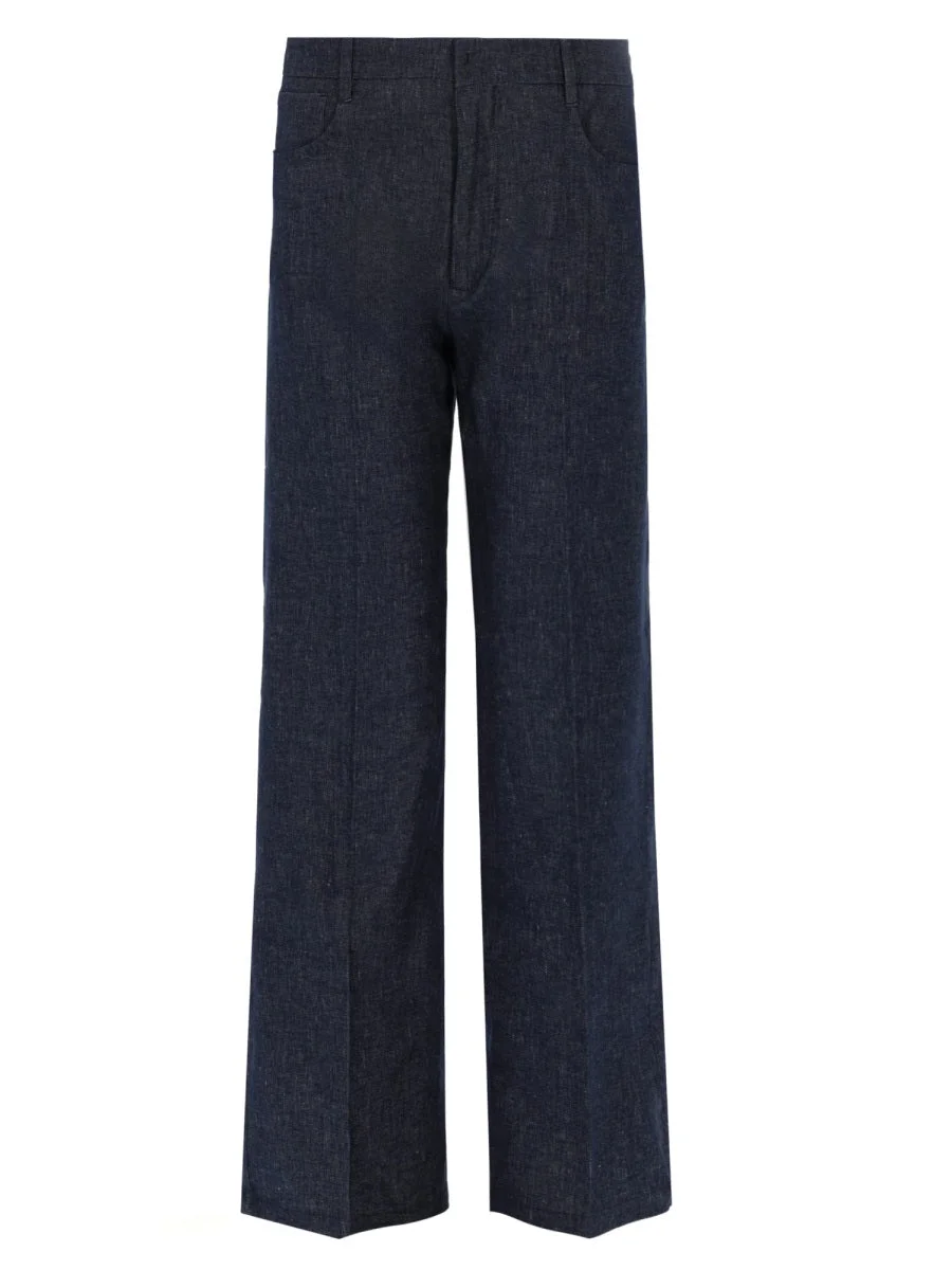 's Max Mara Denim Straight-Leg Pants - 1