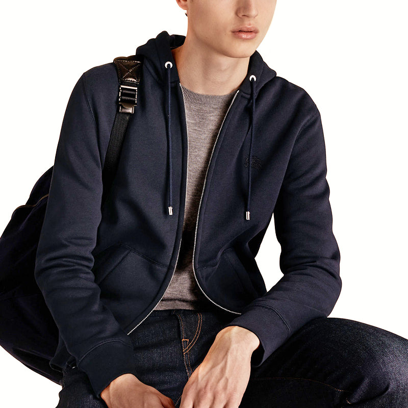 Men's Burberry Casual Cardigan Jacket Navy Blue 40249171 - 5