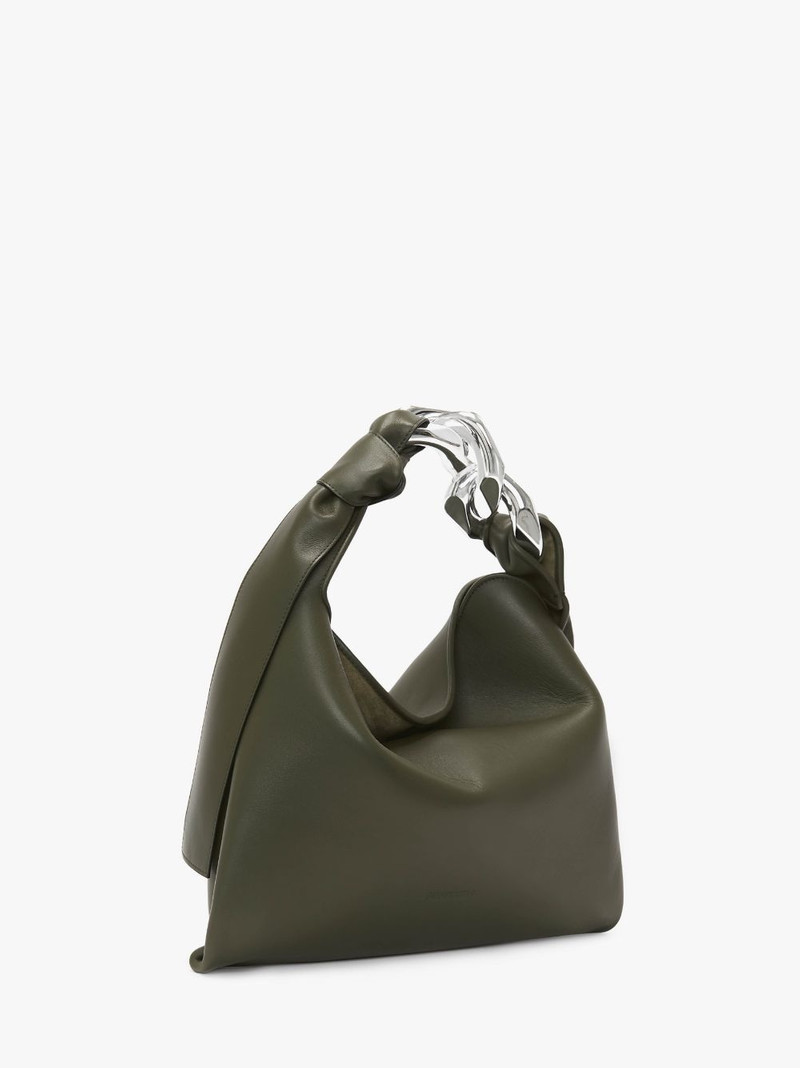 JW Anderson SMALL CHAIN HOBO - LEATHER SHOULDER BAG outlook