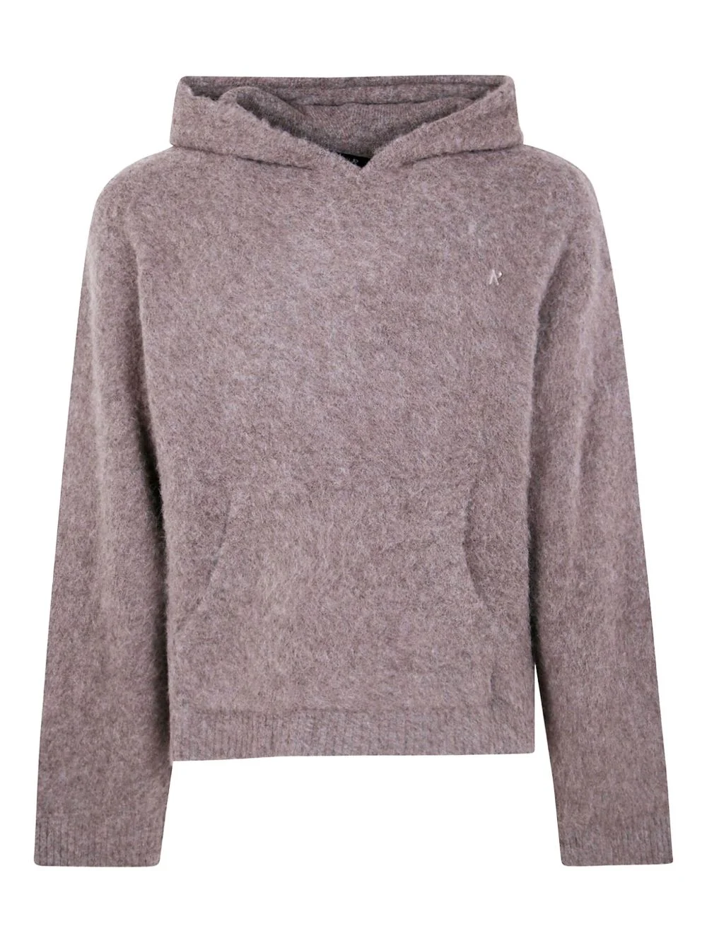 logo-embroidered hoodie - 1