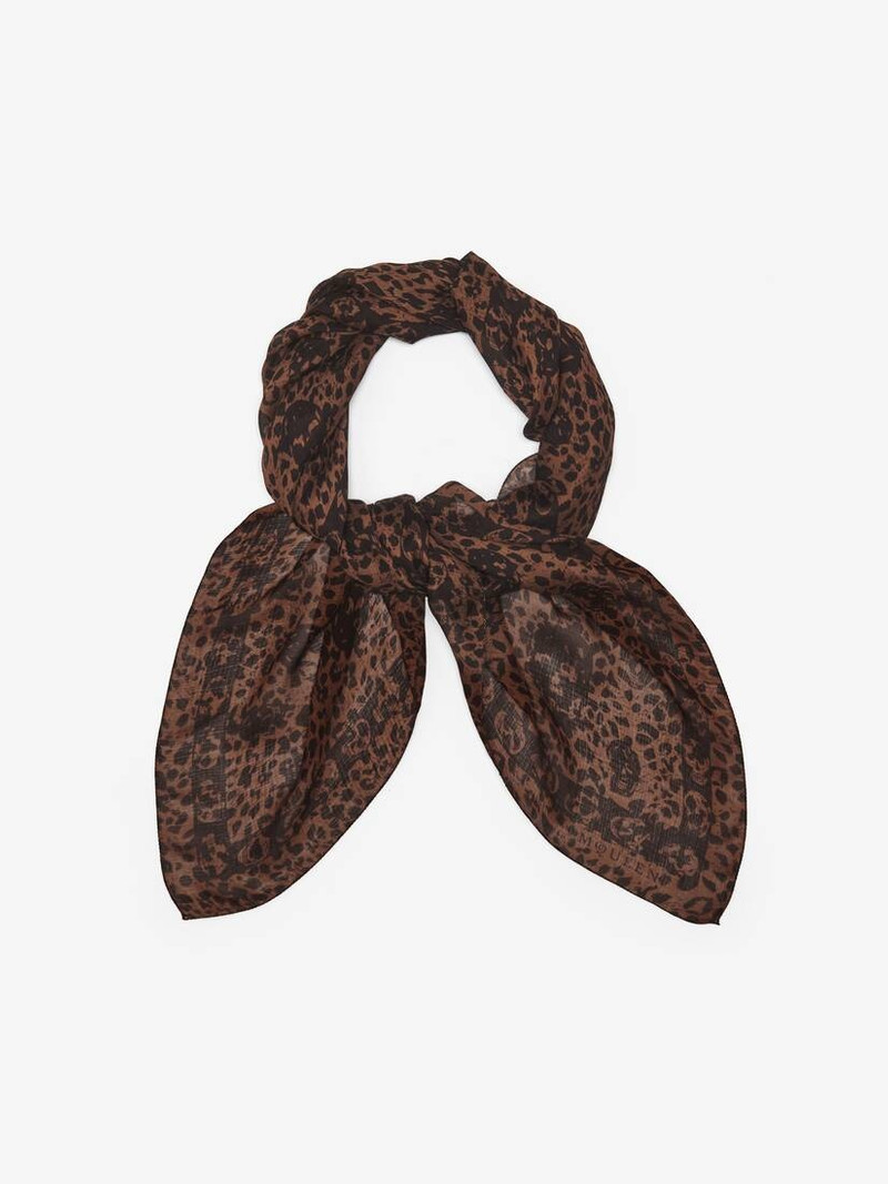 Alexander McQueen Leopard Skull Foulard outlook