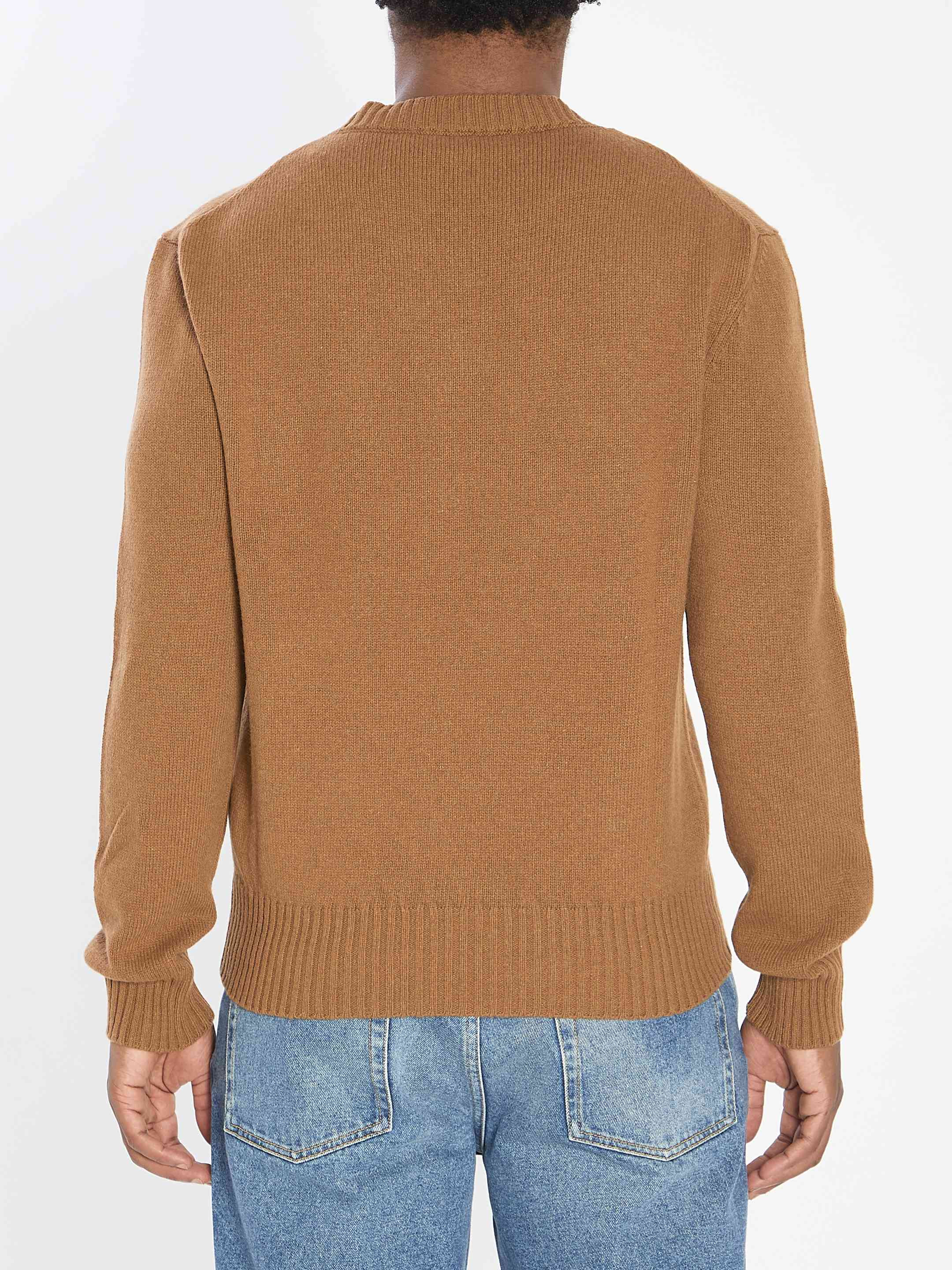Ami Paris Men Ami De Coeur Crew Neck Sweater - 4