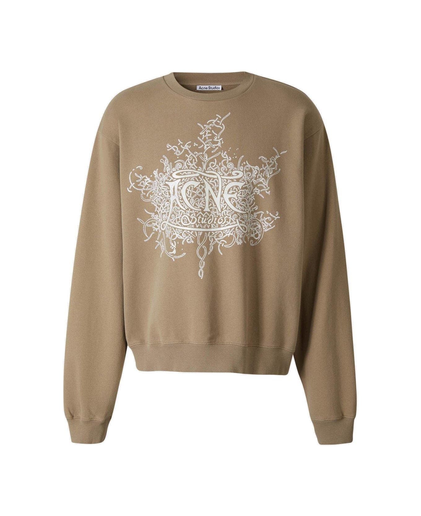 Logo Printed Crewneck Sweatshirt - 1