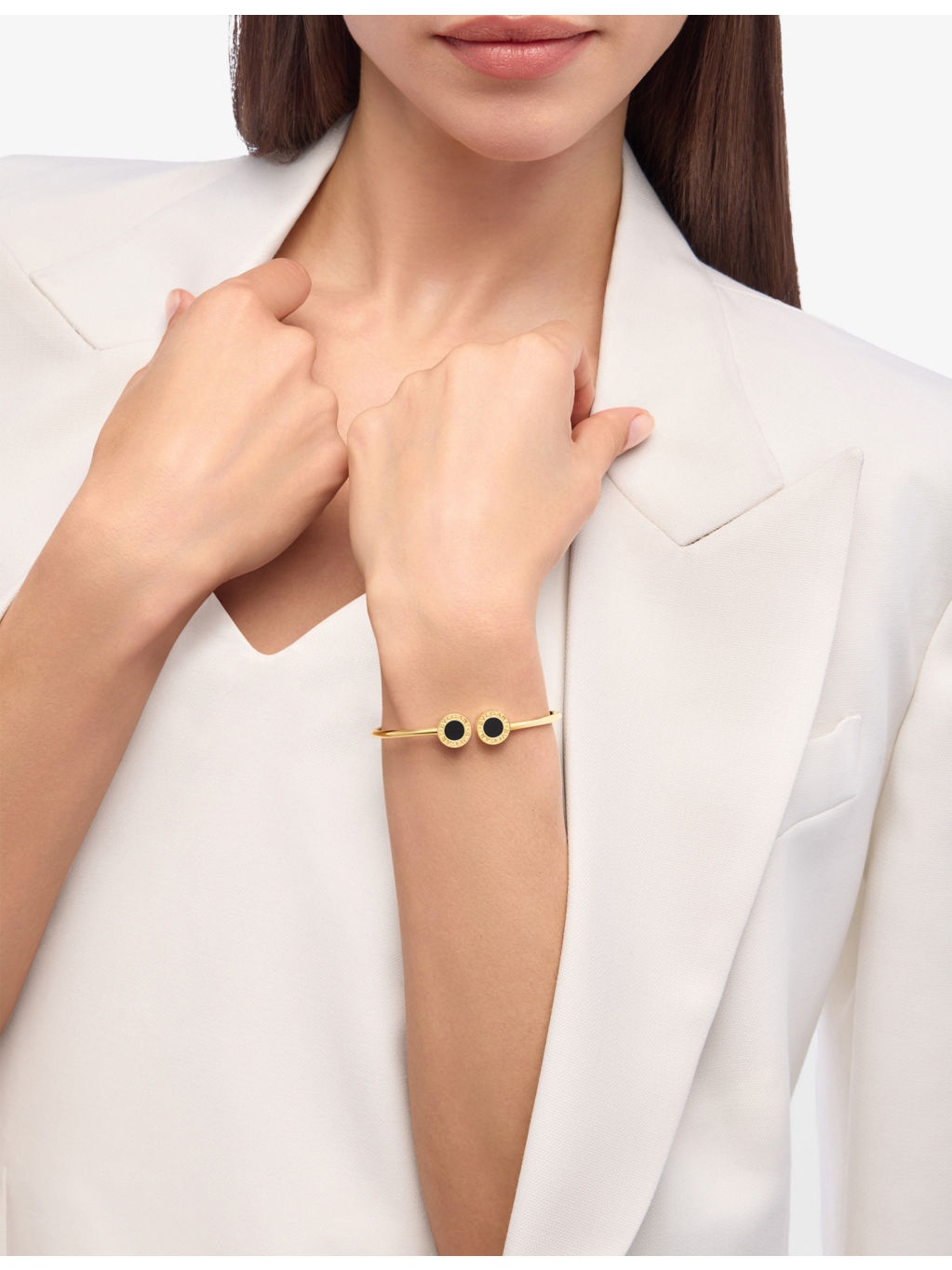 Bvlgari Bvlgari 18ct Yellow-Gold and Onyx Bracelet - 3