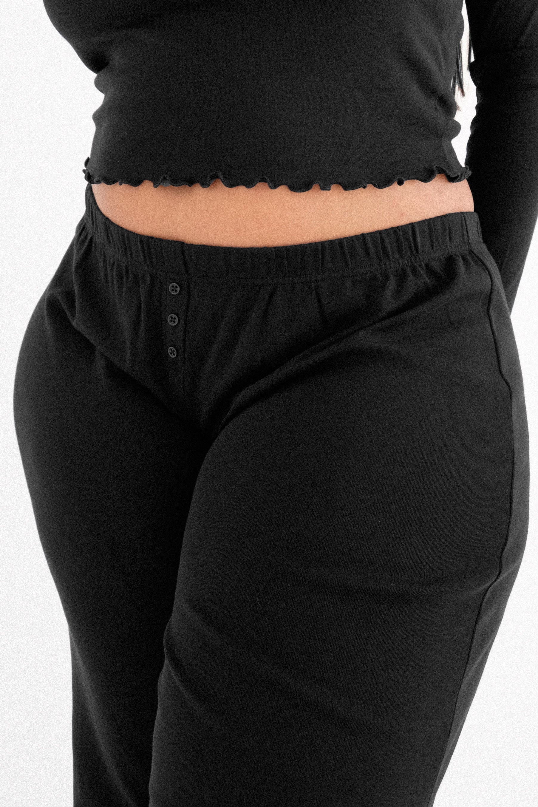 The Pant: Cotton Jersey Black - 5
