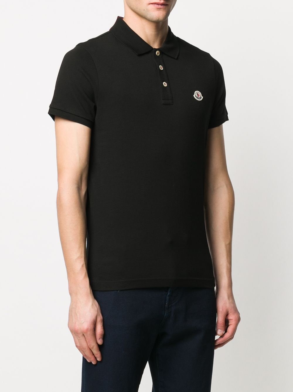 logo patch polo shirt - 3