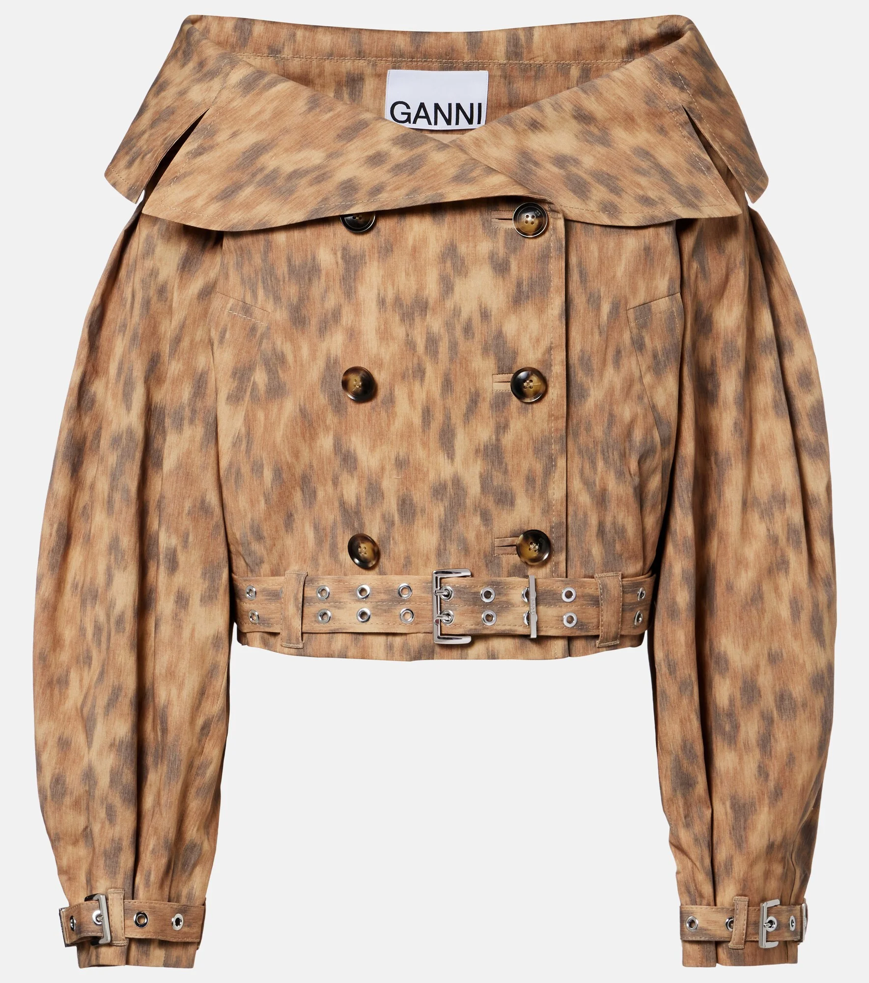 Printed cotton-blend jacket - 1