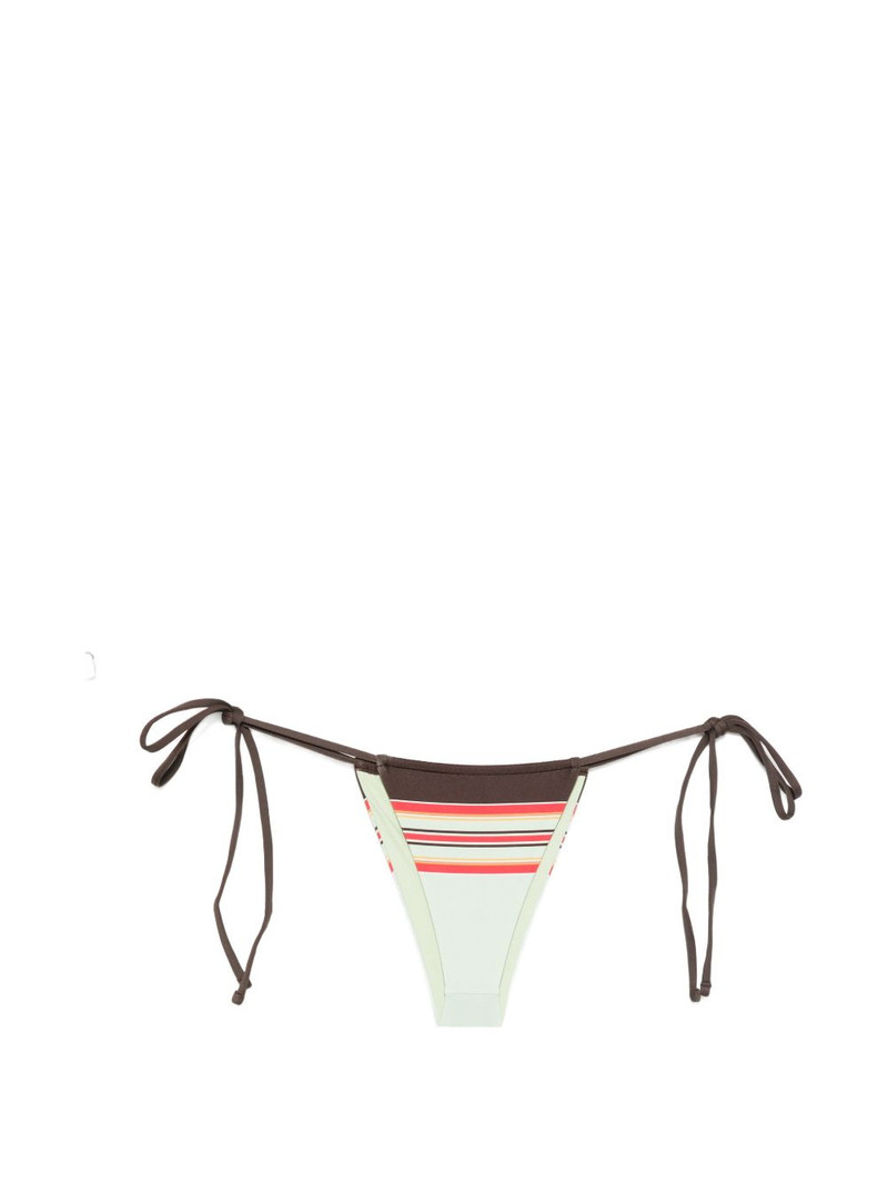 Frankies Bikinis Tia striped tie-side bikini bottoms outlook