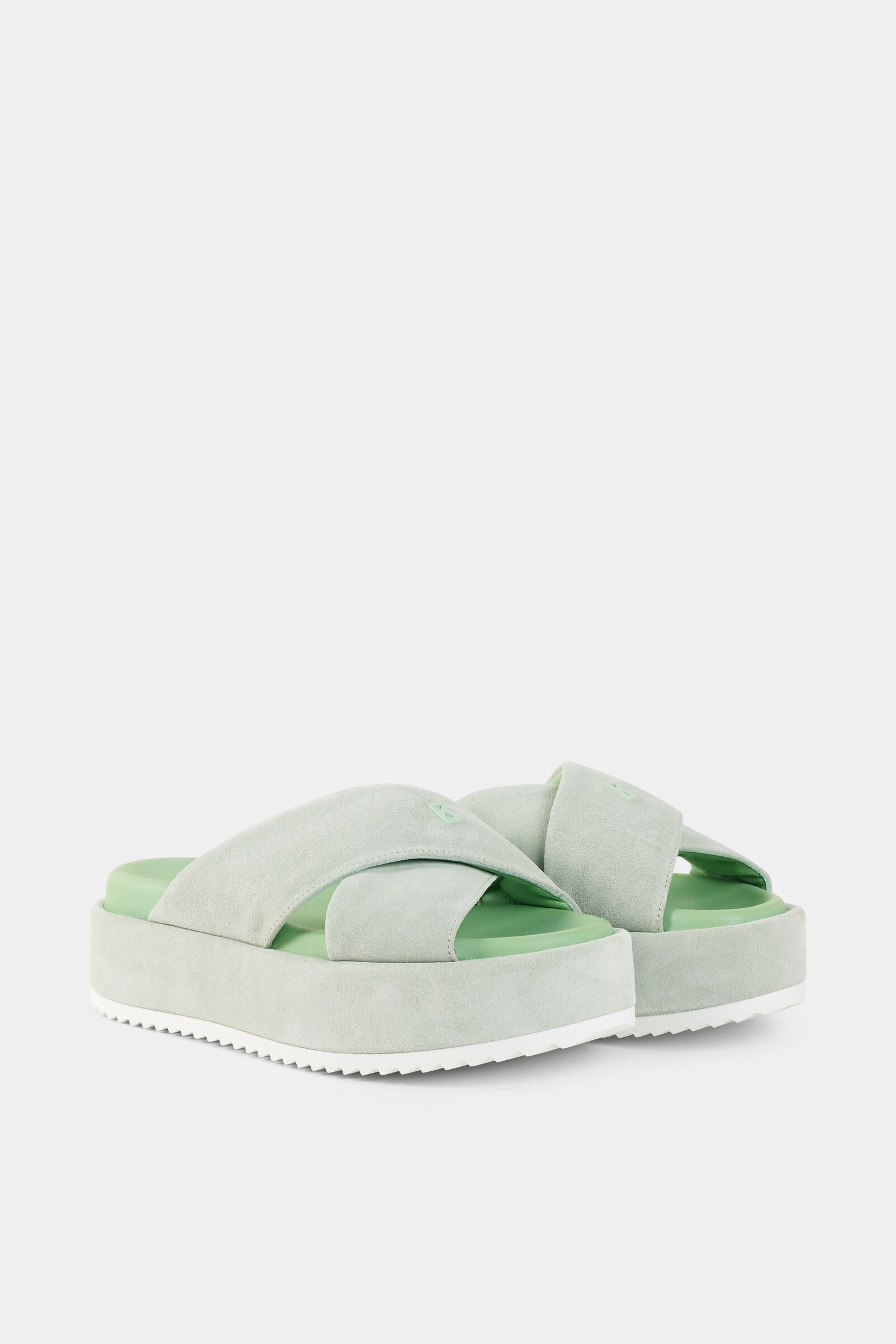 Sorrento platform sandals in Mint - 3