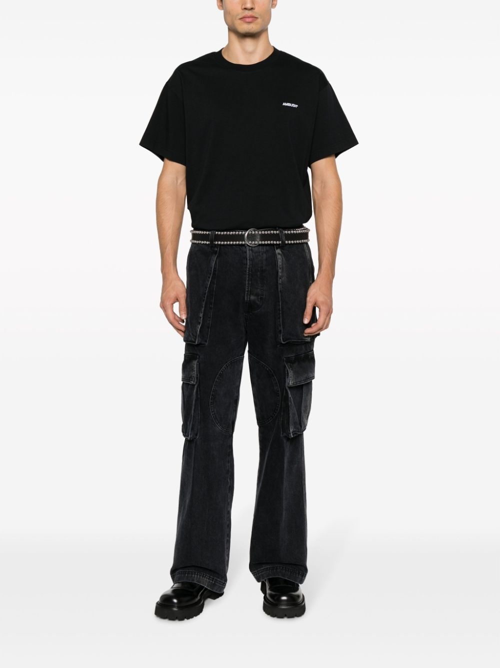 logo-embroidered crew-neck T-shirt - 2