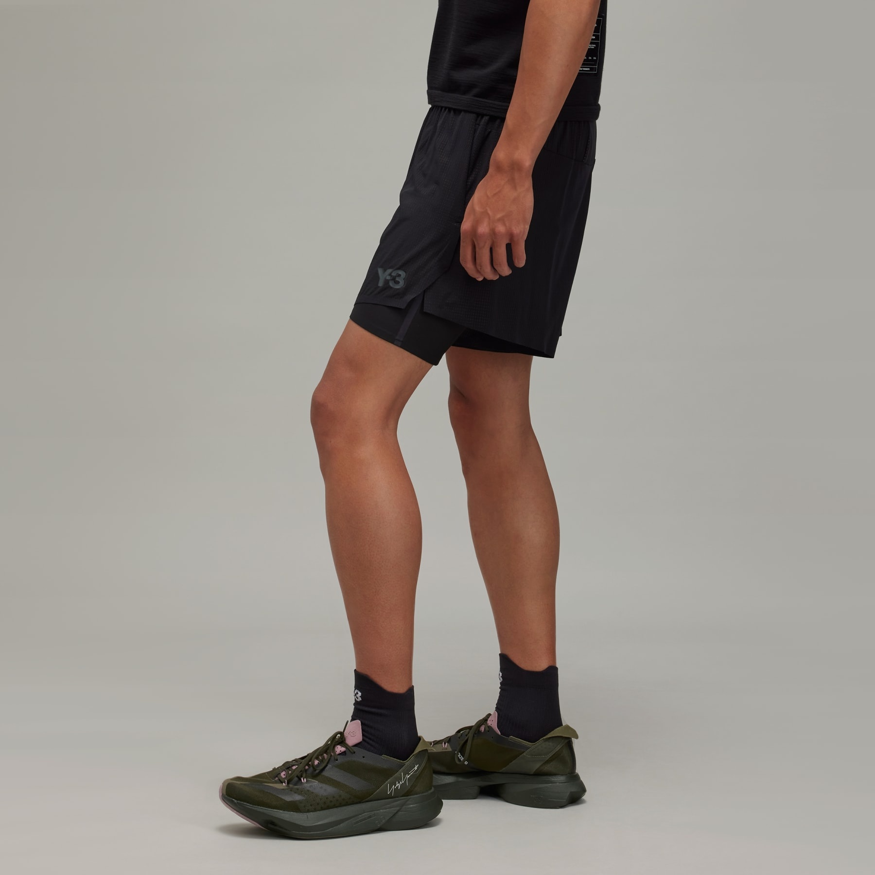 Y-3 Running Shorts with Tights - 4