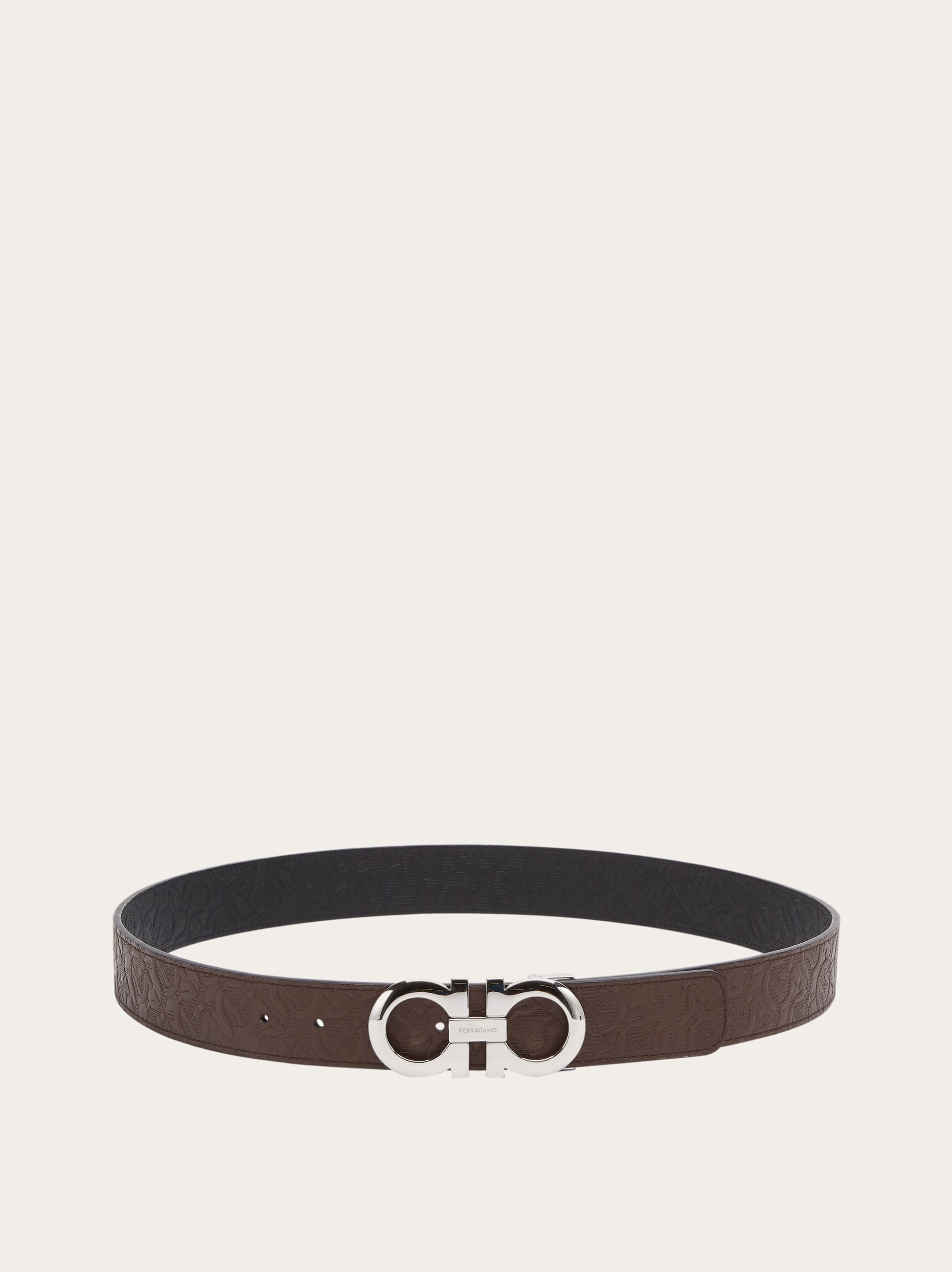 Reversible and adjustable Gancini belt - 3