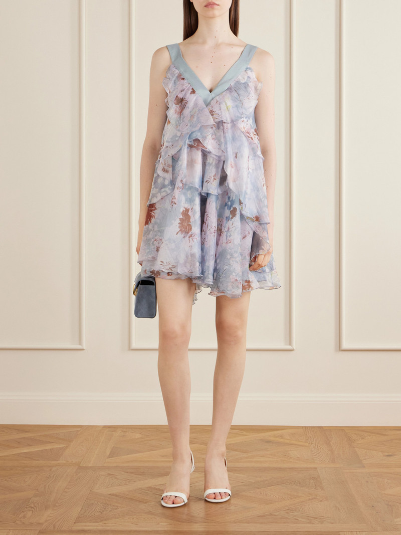 Aje. Athena Floral-print Organza Mini Dress outlook