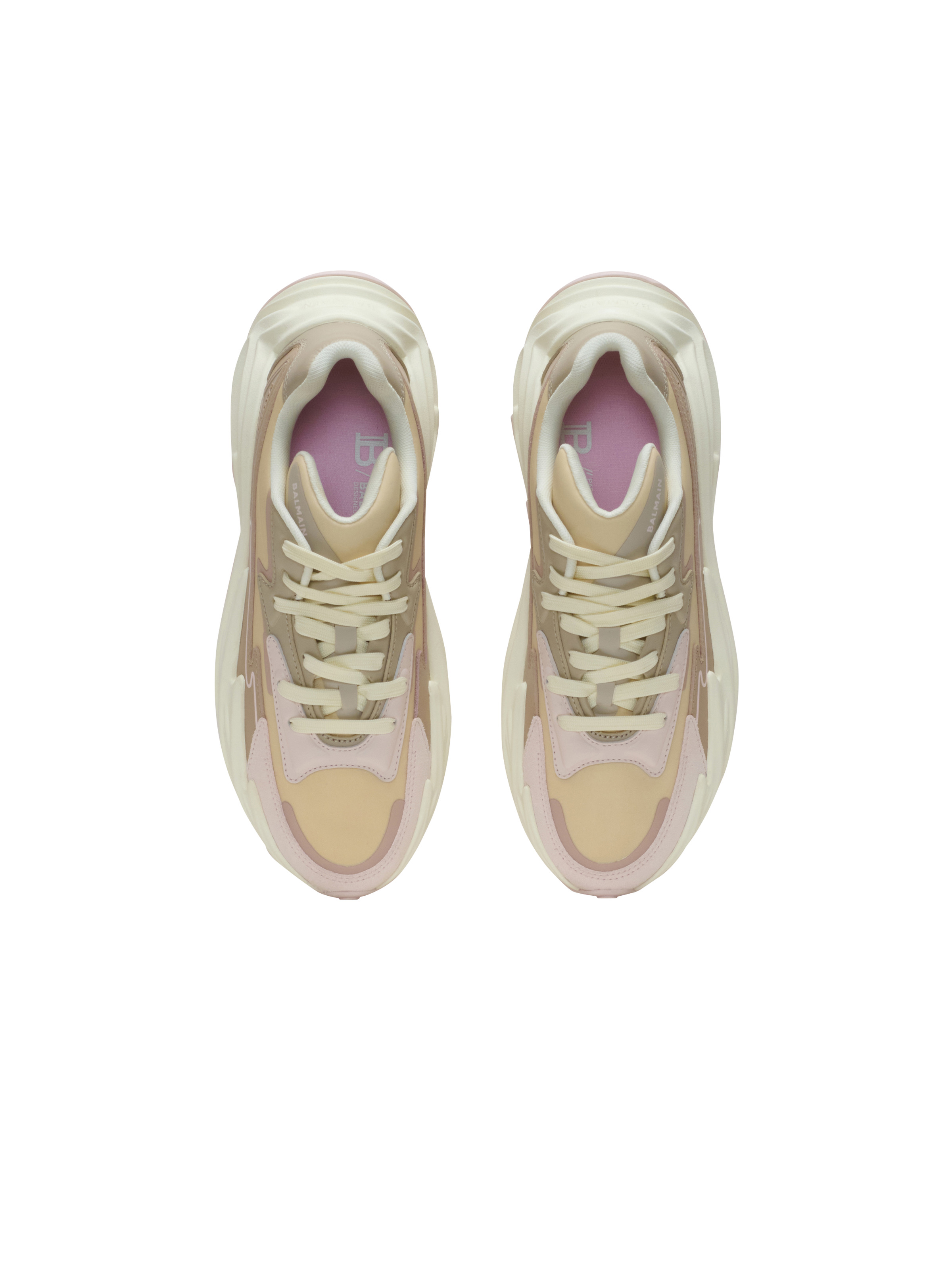 Run-Row leather and nylon trainers - 3