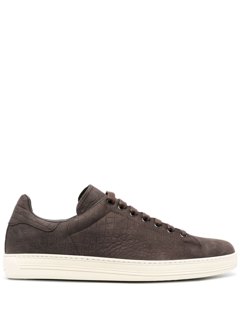 【ずく】warwick TOM FORD Warwick crocodile-effect sneakers | farfetch