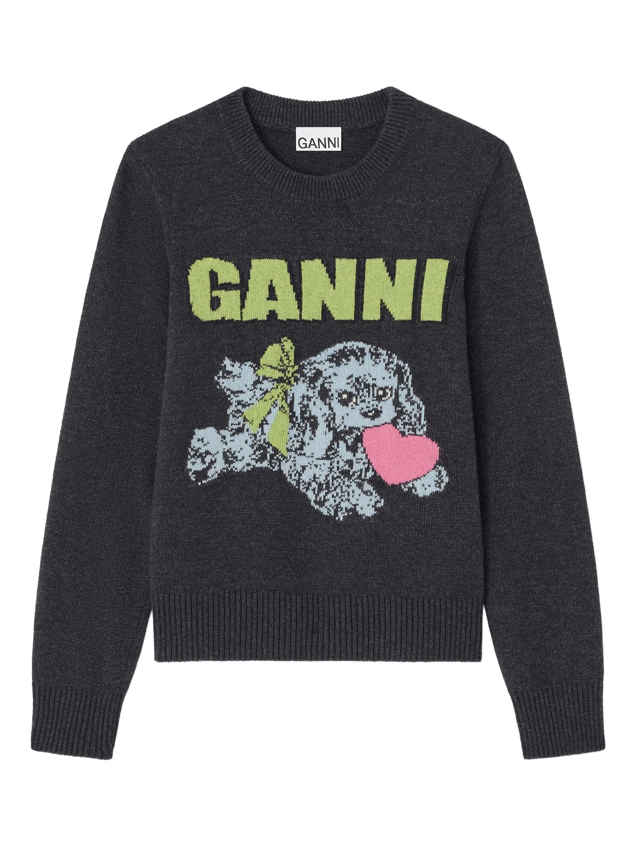 Puppy-logo crew-neck sweater - 1
