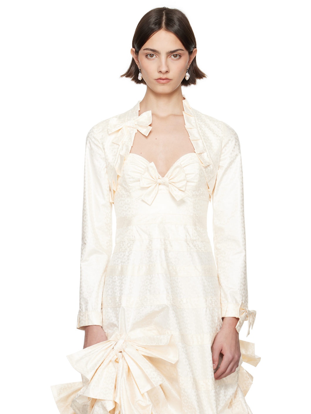 SSENSE Exclusive Bridal Capsule Bolero Cardigan - 1