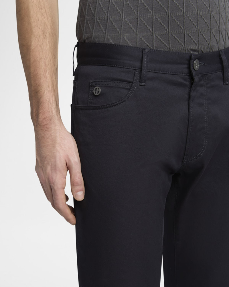 Men's 5-Pocket Stretch Cotton Pants 5