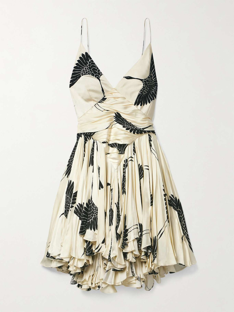 open lace back dress Boho Beach Beaded Ivory Chiffon Pleated Knee Length Flower Girl Dress 1T --- Chest = 20 inches/ Waist = 19 inches/ Hollow to Knee = 20.5 Inches main image 0