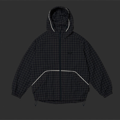 PALACE LIGHTER SHELL JACKET BLUE GINGHAM CHECK outlook