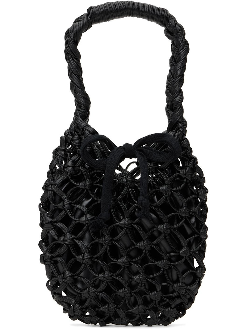 Black Synthetic Leather Bag - 1