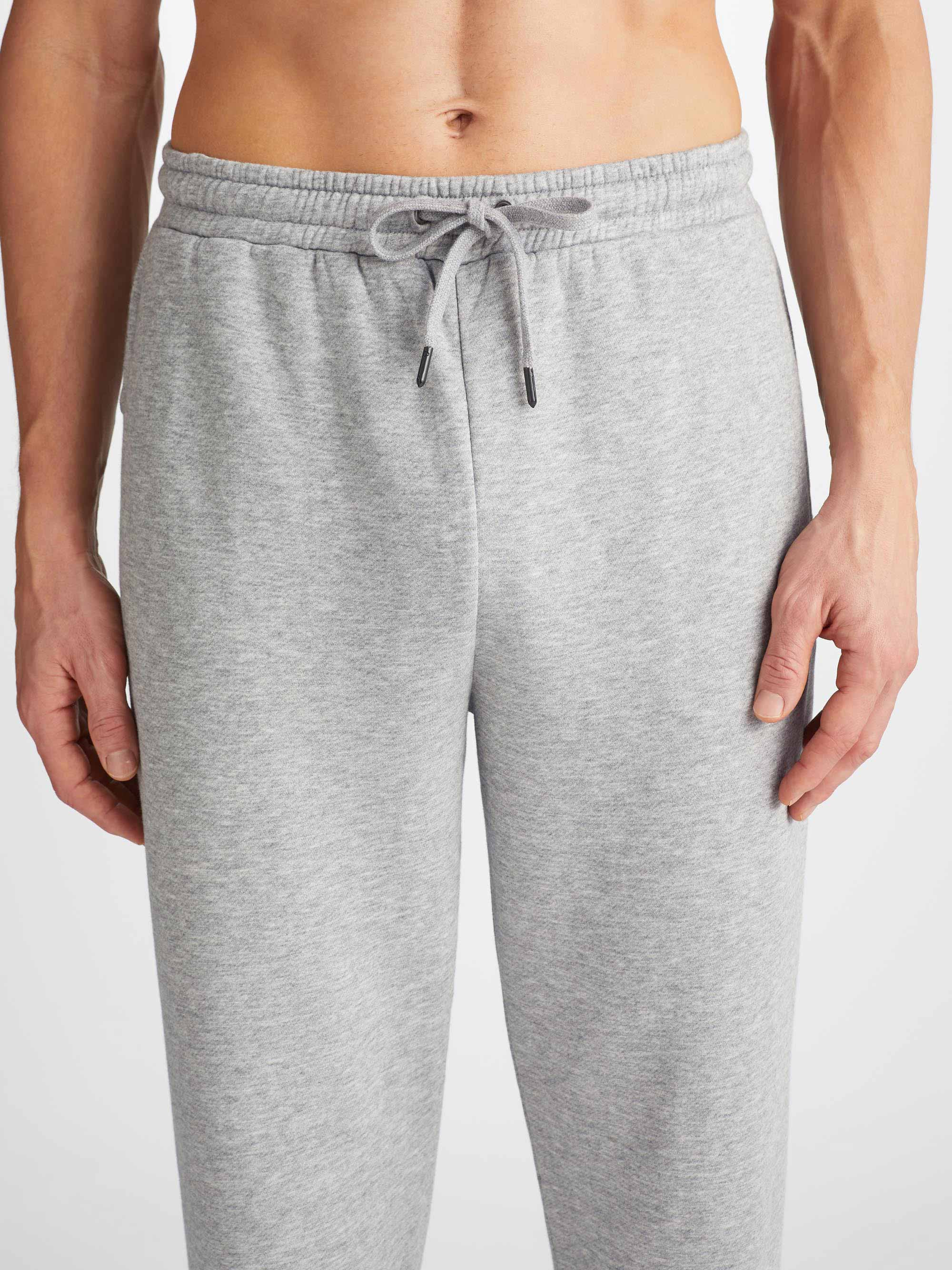 Men's Sweatpants Quinn Cotton Modal Silver - 5