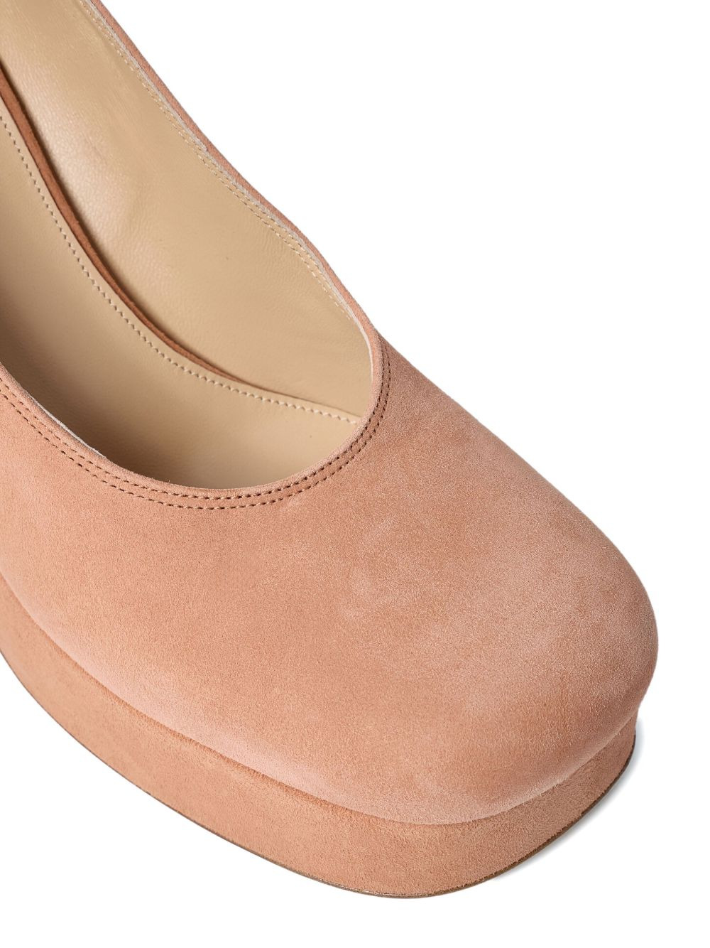 100mm straps leather pumps - 3