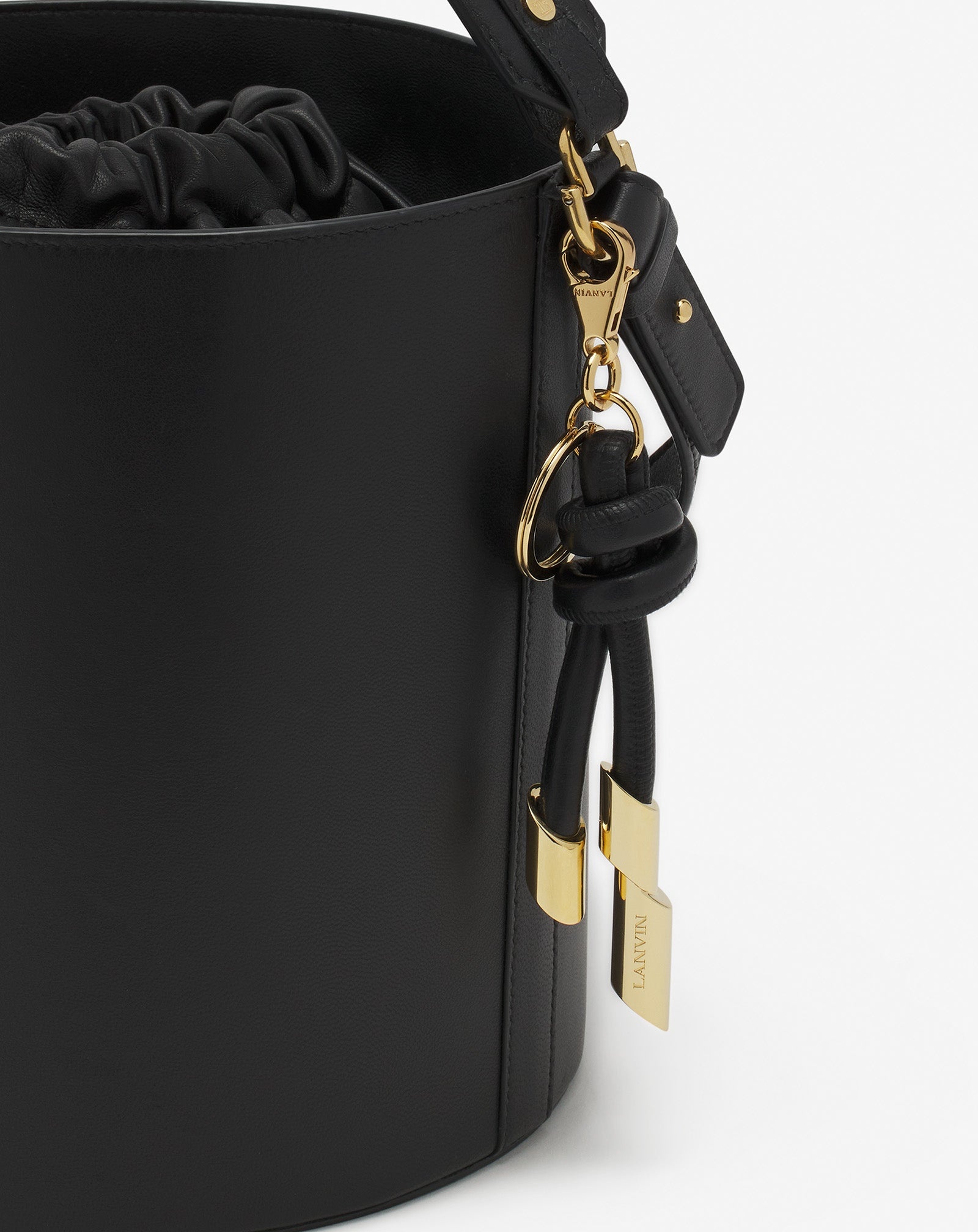 SÉQUENCE LEATHER BUCKET BAG - 5