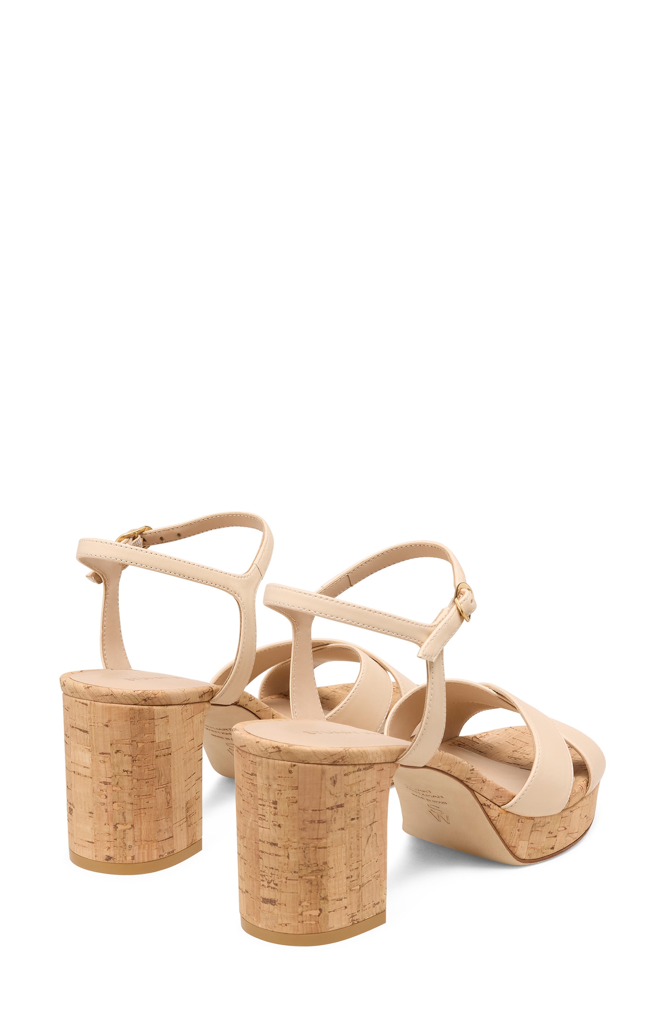 Stuart Weitzman Dayna Ankle Strap Platform Sandal in Barely Beige at Nordstrom - 2