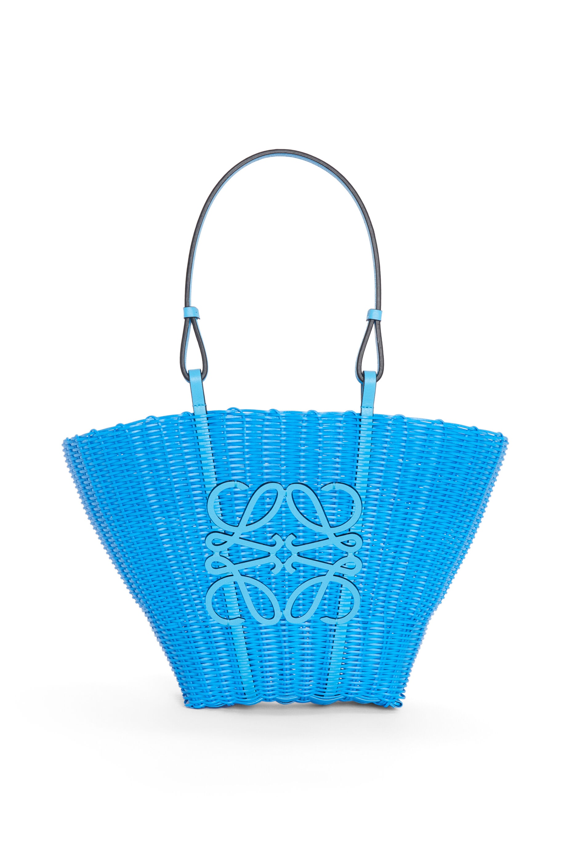 Mermaid basket bag in plastic and calfskin - 1
