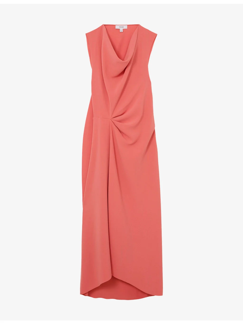 Dorota Draped Cowl-Neck Woven Midi Dress - 1