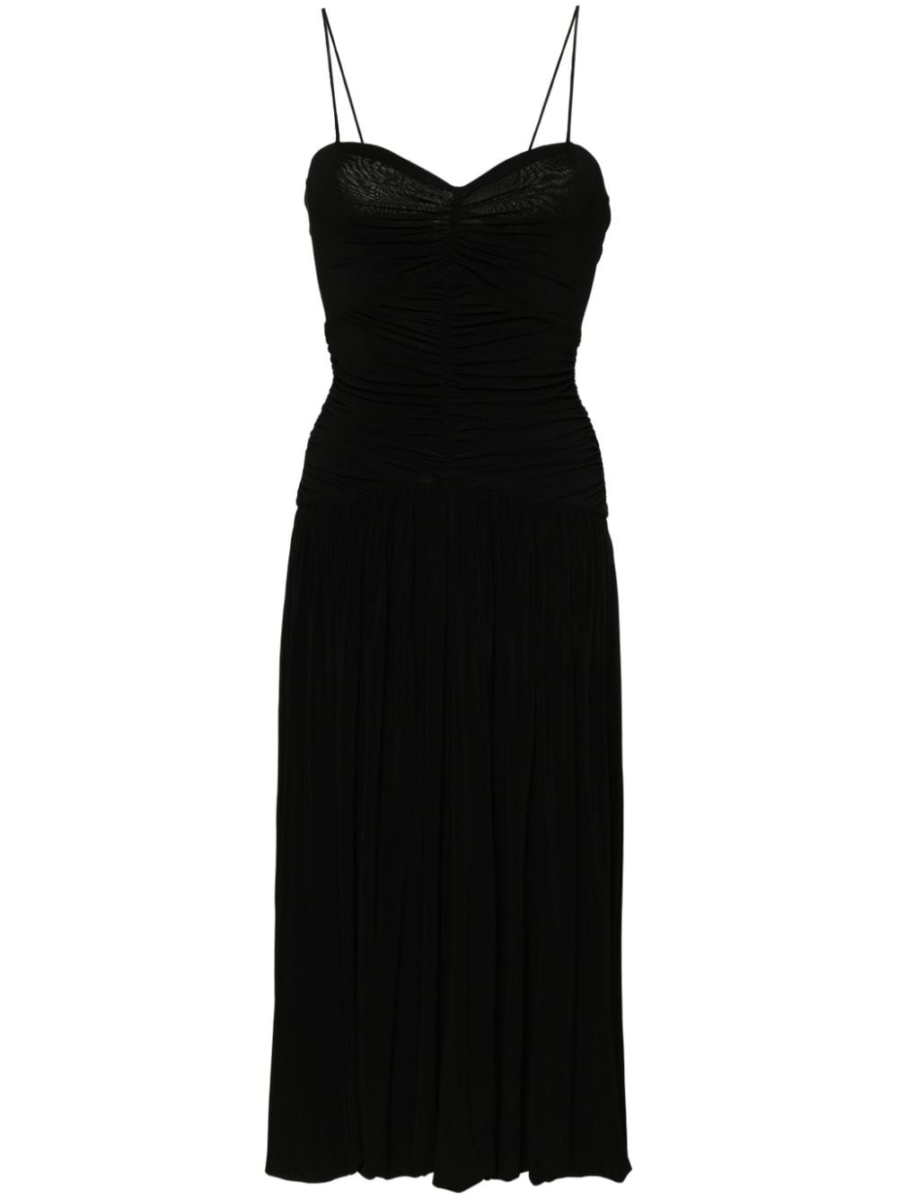 Elisabeth ruched midi dress - 1