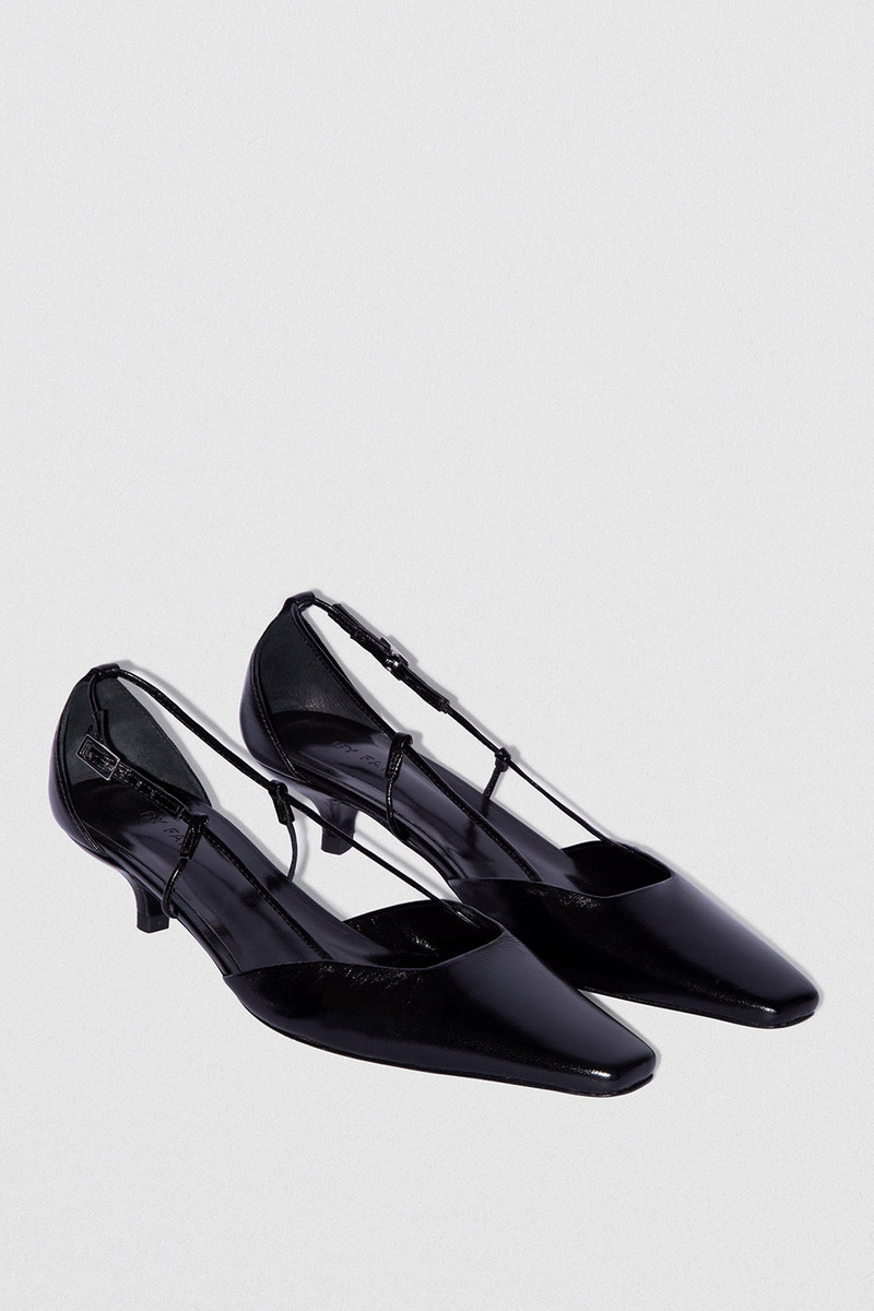 BY FAR FRANCINE BLACK CREASED LEATHER outlook