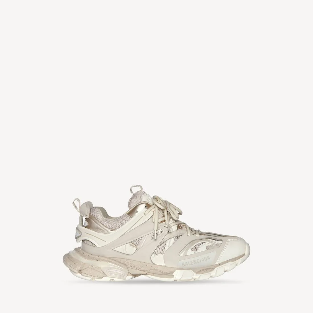 Women's Track Sneaker Recycled Sole in Beige - 1