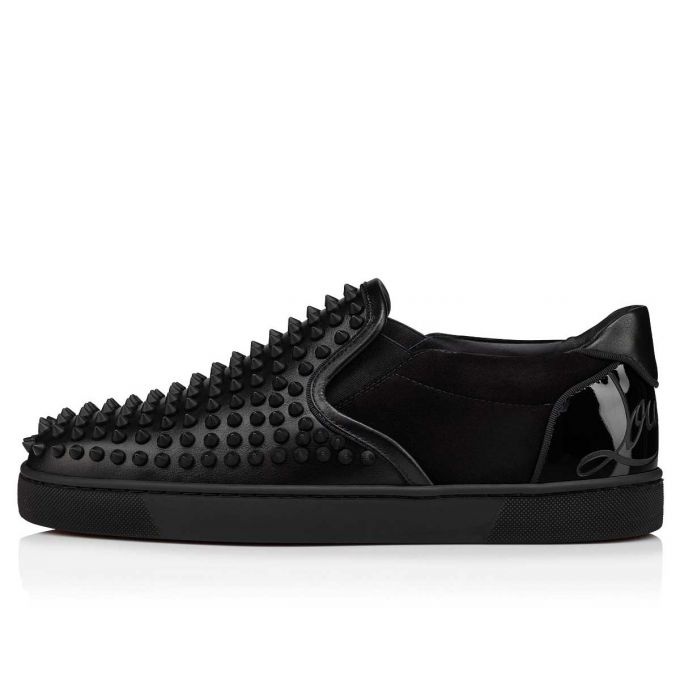 ルブタン 人気 スタッズ Fun Sailor Boat Spikes スニーカー Christian Louboutin Fun Sailor Boat Spikes BLACK | REVERSIBLE