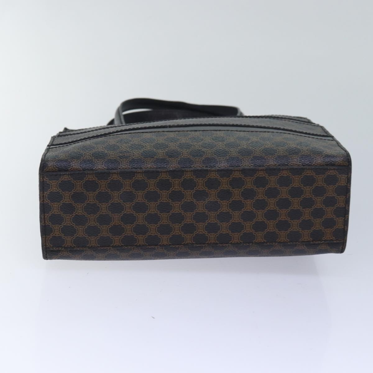 CELINE Macadam Canvas Hand Bag Pvc Leather Black - 9