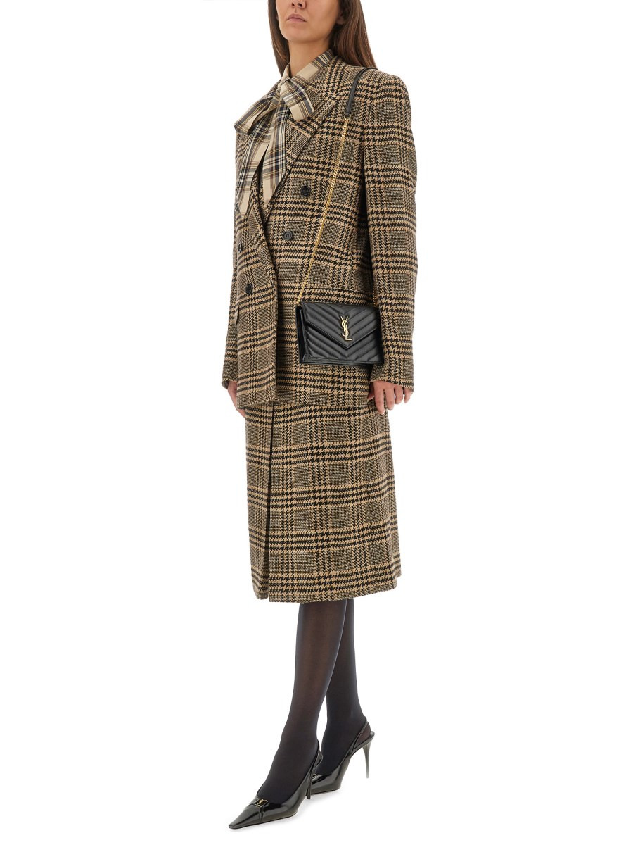 PRINCE OF WALES SILK AND CASHMERE JACKET - 2