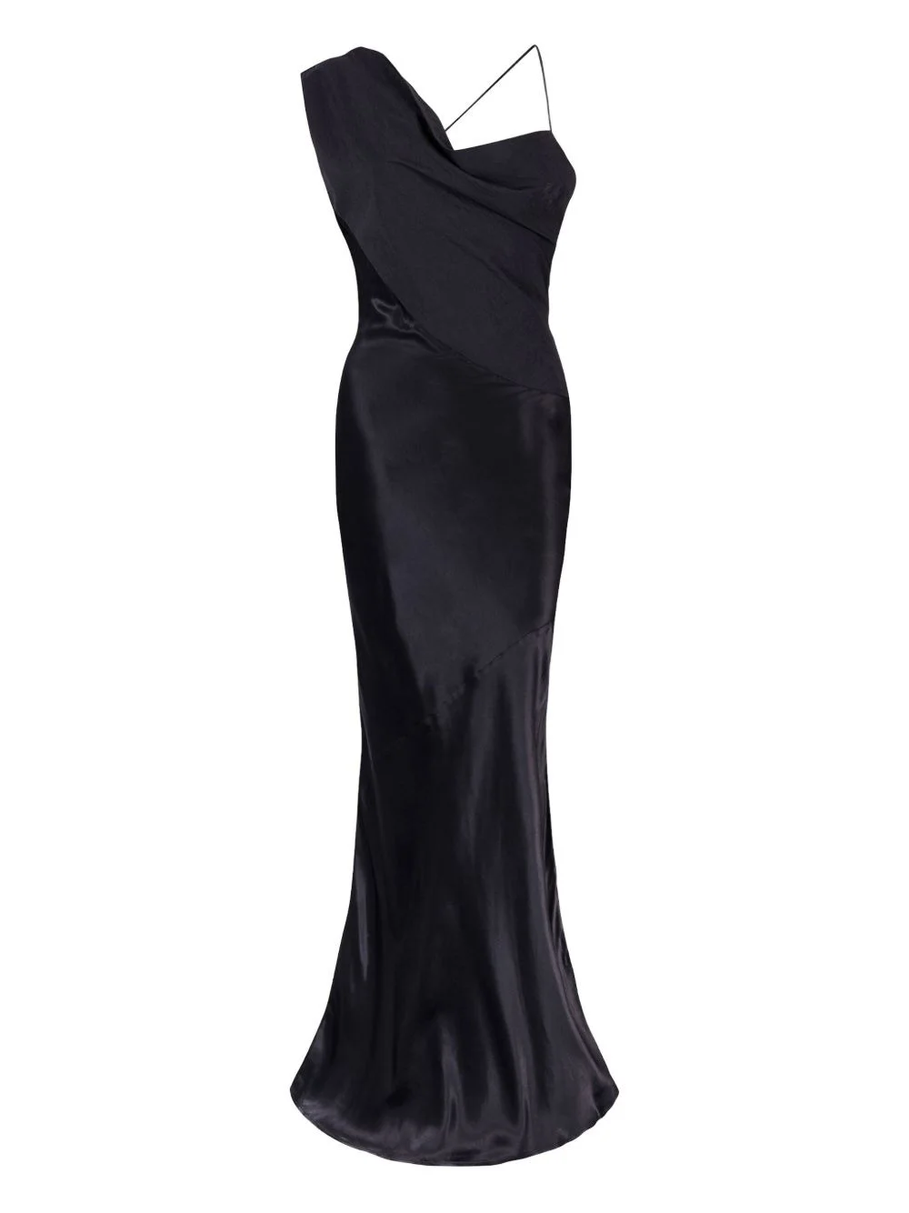 Minka asymmetrical draped gown - 1