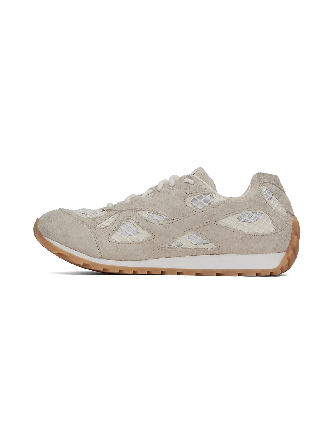 White & Gray Orbit Sneakers - 3