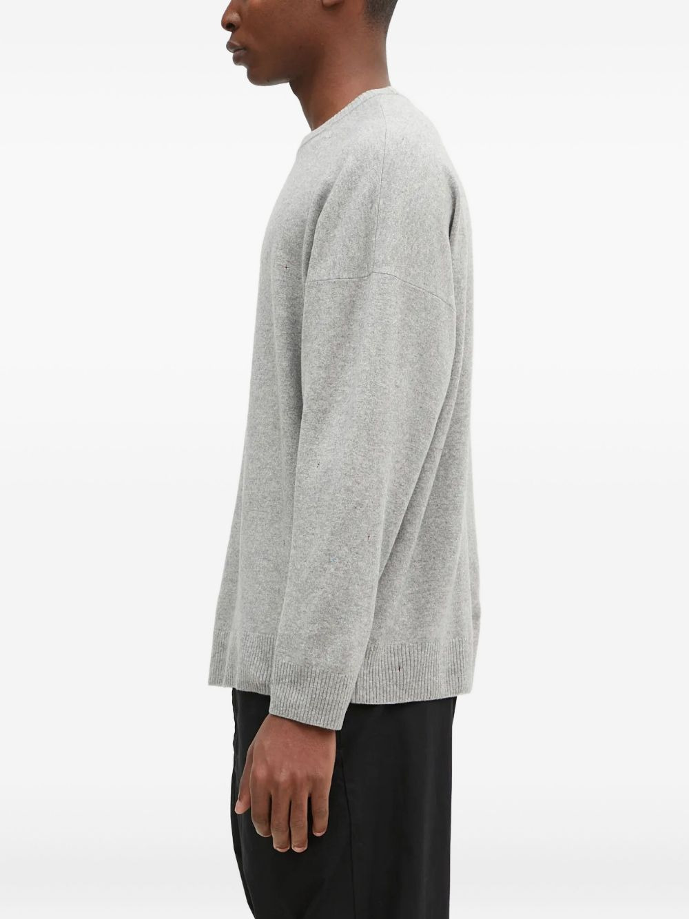 embroidered-detail crew-neck sweater - 2