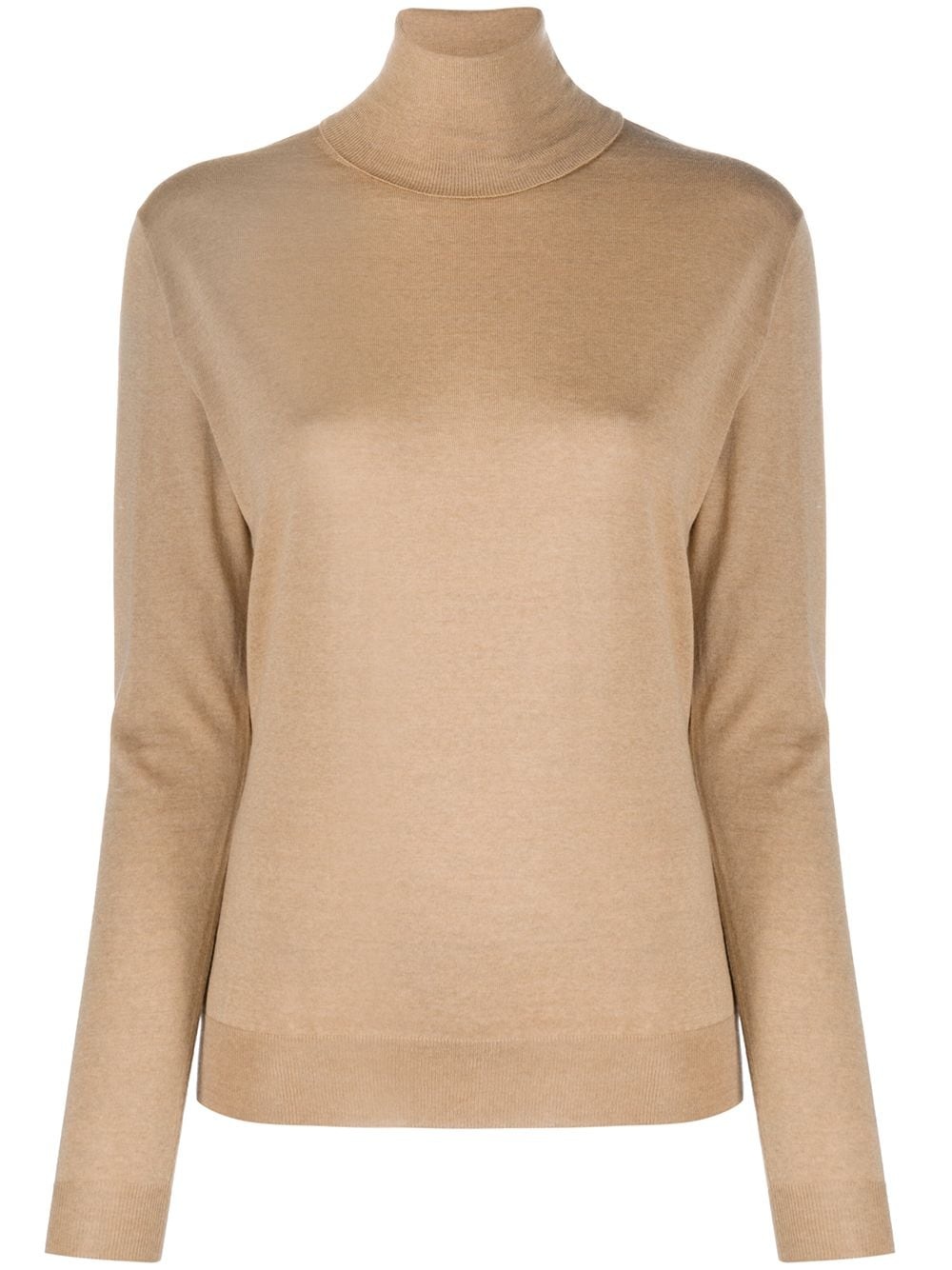 fine-knit turtleneck jumper - 1