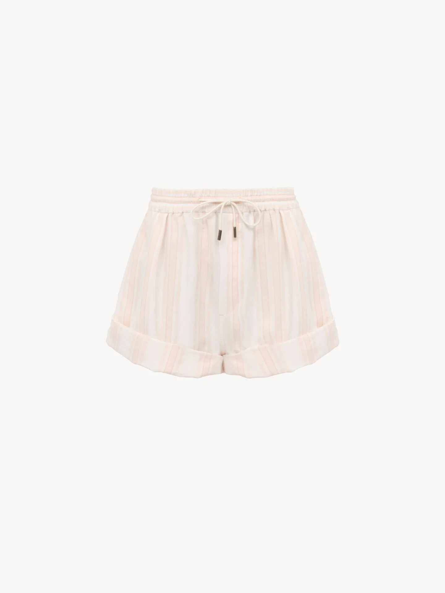 TURN-UP DRAWSTRING SHORTS IN COTTON - 1