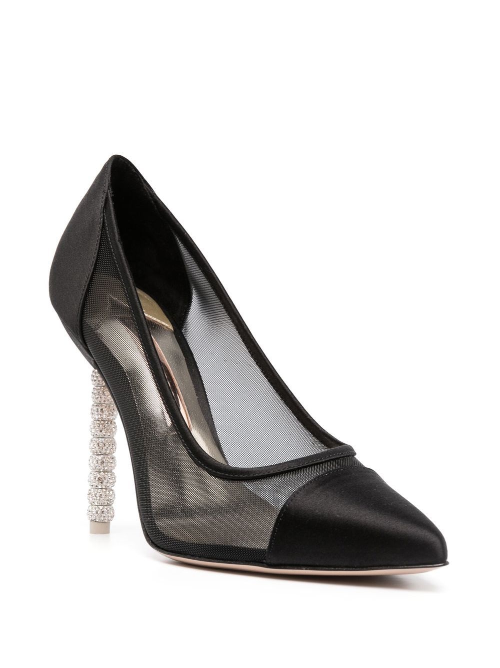 Jasmine 110mm crystal-embellished pumps - 2