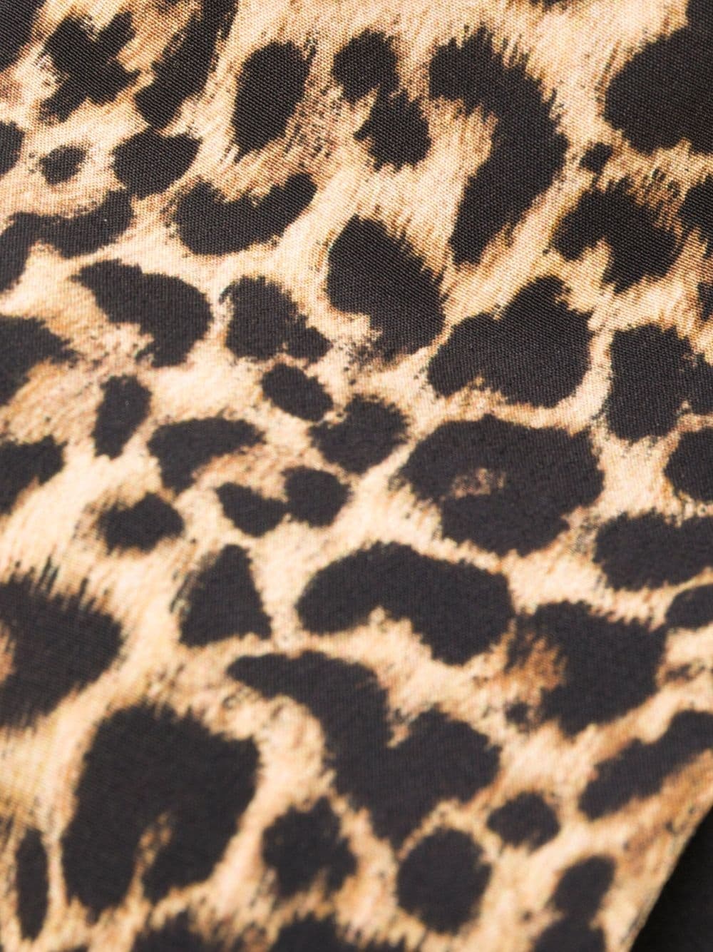 silk leopard-print skinny scarf - 3