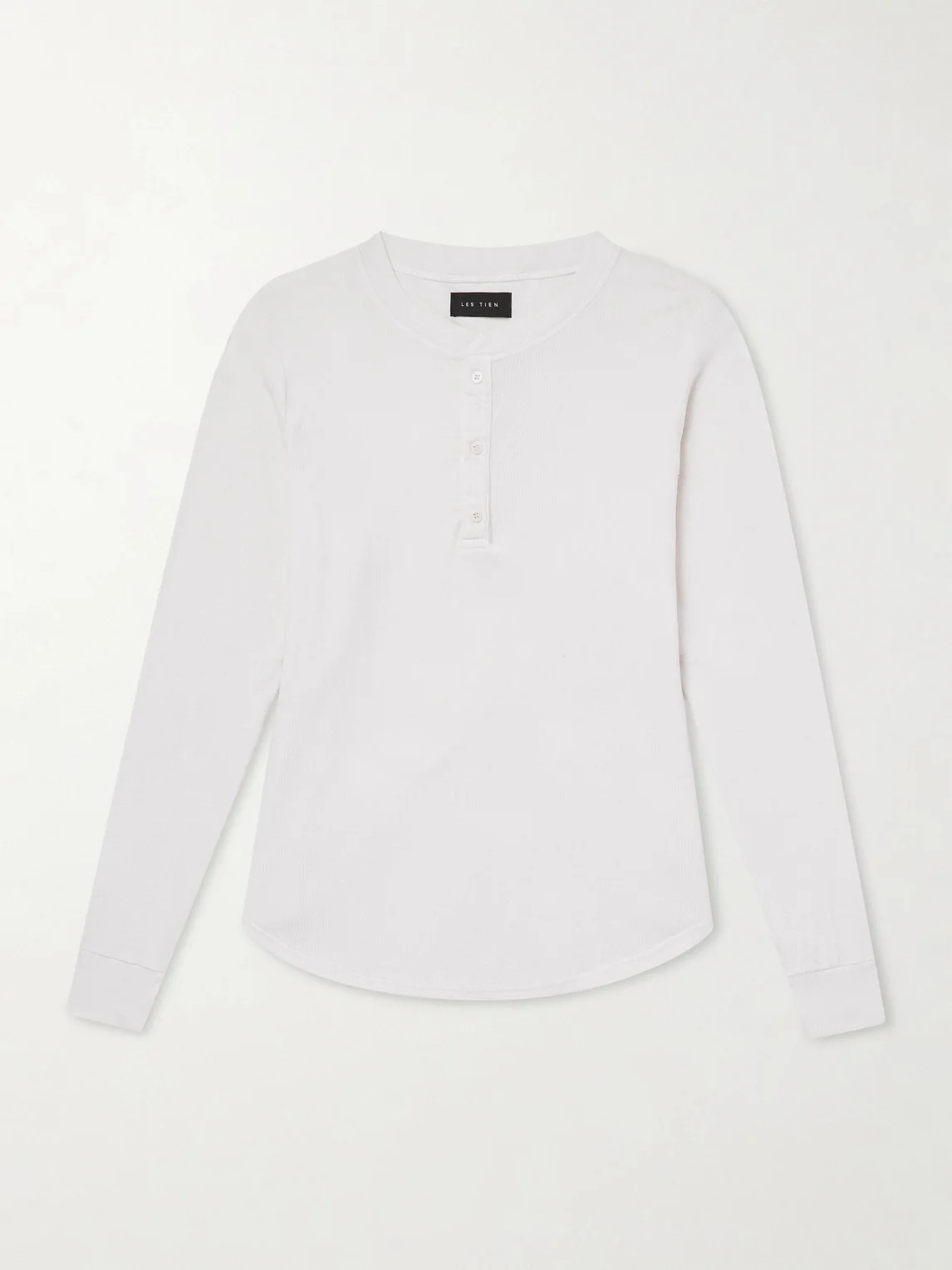 Garment-Dyed Ribbed Cotton-Jersey T-Shirt - 1