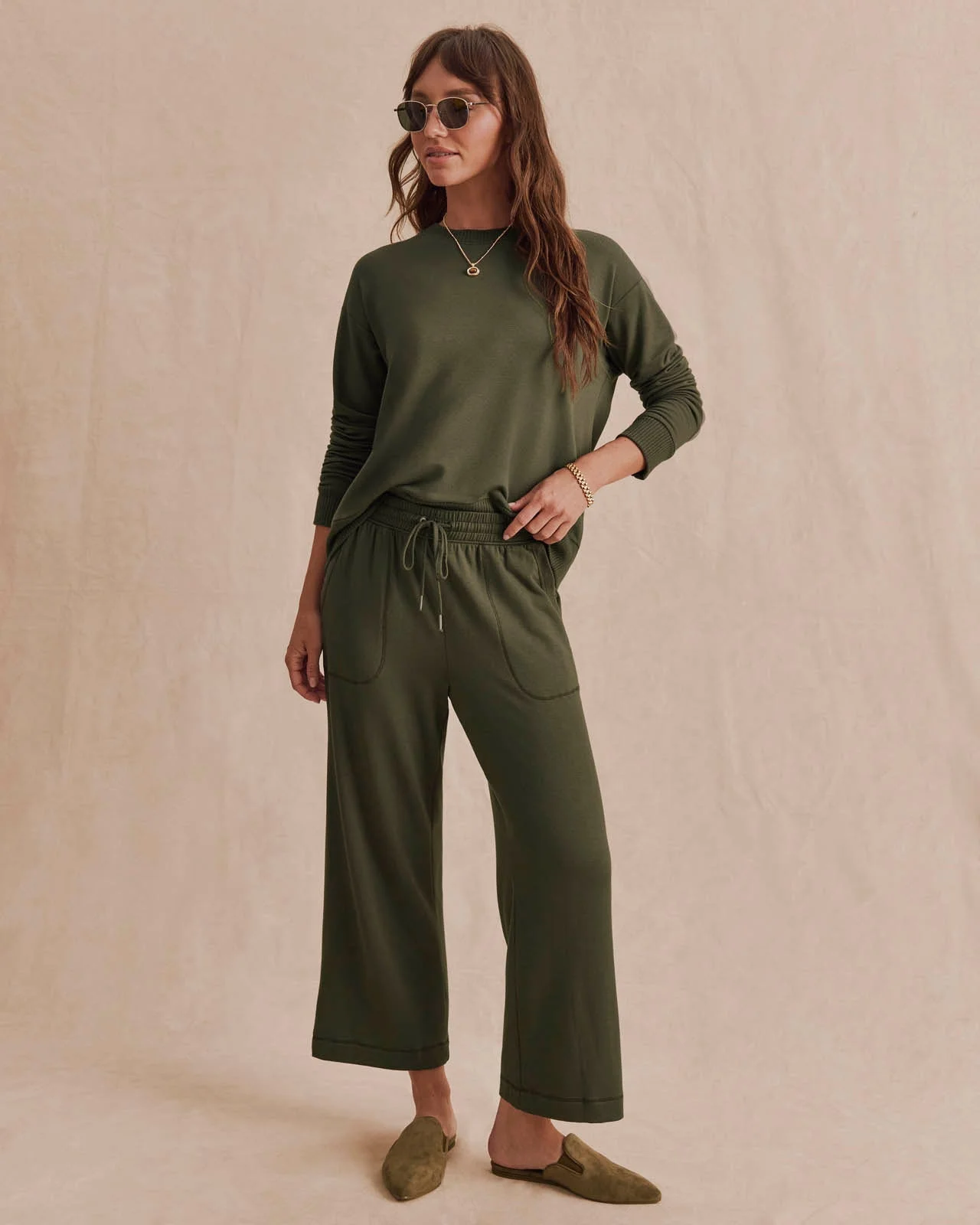Supersoft Crop Wide Leg Pant - 1