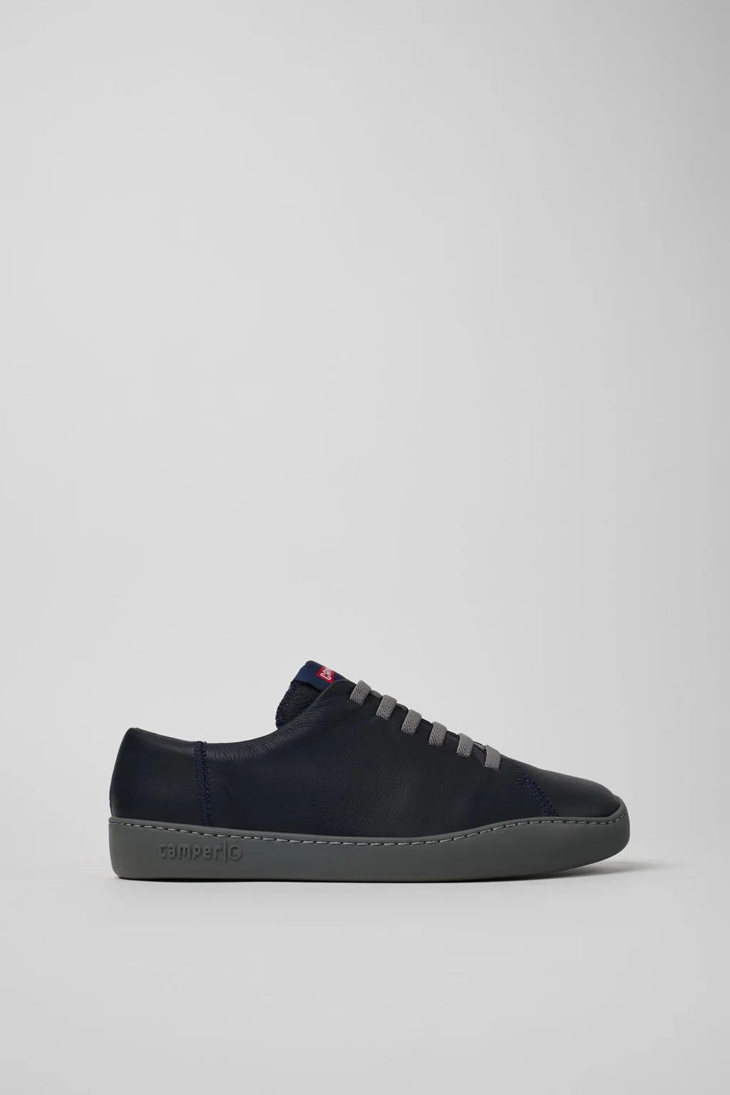 Blue Leather Sneakers for Men. - 1