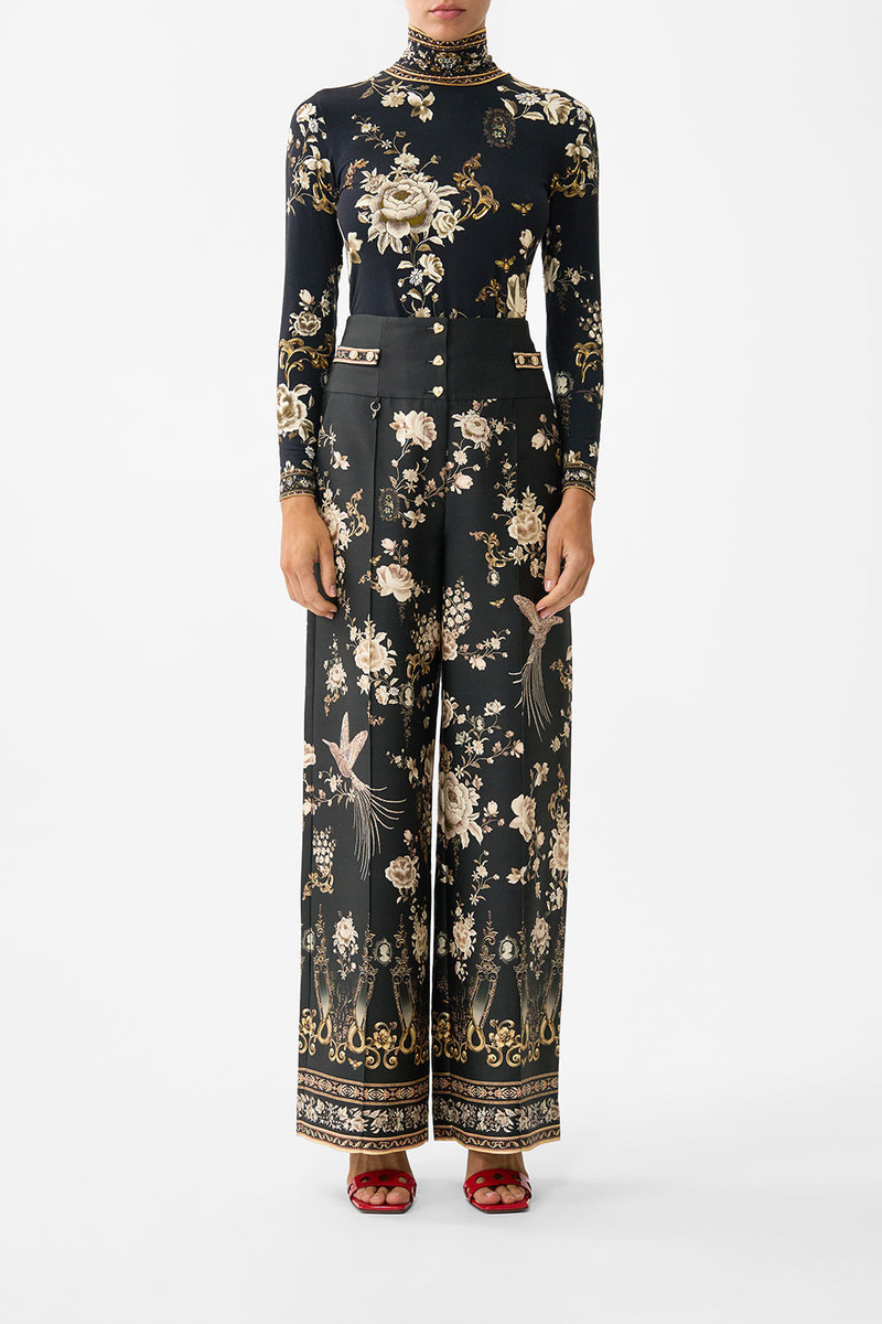 CAMILLA TAILORED PANT WITH WAIST BUTTON DETAIL outlook